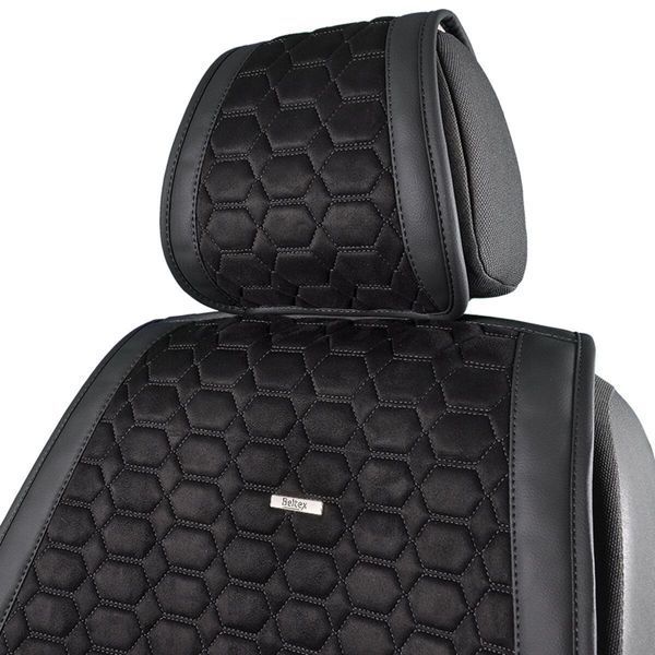 Комплект преміум накидок для сидінь BELTEX Monte Carlo, black BX81100(L) фото
