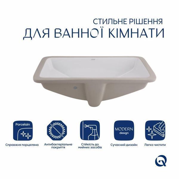 Раковина Qtap Stork 535x365x190 White QT1511H0422DW SD00052897 фото