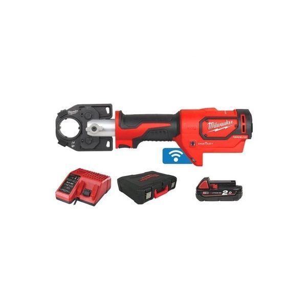 Обтискник гідравлічний акумуляторний для кабелів MILWAUKEE M18 HCCT-201C 53 кН (ЗП +1Х2А&middot;год + кейс) 4933451194 4933451194 фото