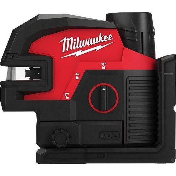 Нівелір лінійно-точковий лазерний акумуляторний 4 точковий MILWAUKEE, M12 CLL4P-301C зелений промінь (зарядний пристрій С12 С, 1 4933479203 фото