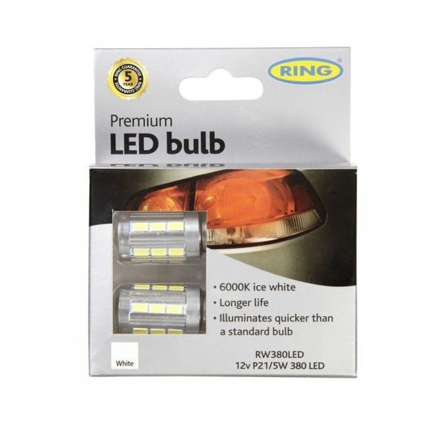 Світлодіодні габарити LED RING Premium Р21/5W 380 RW380LED (7039) к2 25269-car фото