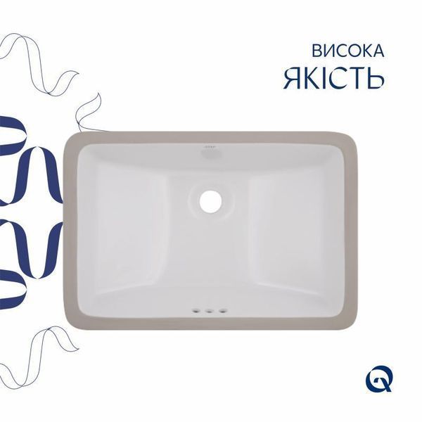 Раковина Qtap Stork 535x365x190 White QT1511H0422DW SD00052897 фото
