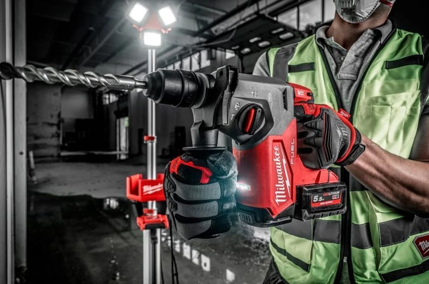 Перфоратор акумуляторний SDS-PLUS MILWAUKEE, M18 FHX-0, 2,5Дж (каркас) (HD кейс) 4933478887 фото