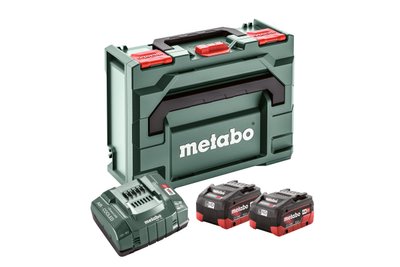 Комплект акумуляторних батарей Metabo 2*5.5 А·год 18 В LiHD + MetaLoc (Безкоштовна доставка) 685077000 фото