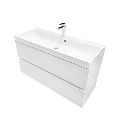 Тумба підвісна ADAMANT Streng 100 з умивальником Streng New 100 White 4824296932901 фото