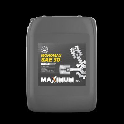 Олива моторна Maximum Mono Max SAE 30 АРІ CF-4/SF_ 20л (СТ-00155811) СТ-00155811 фото