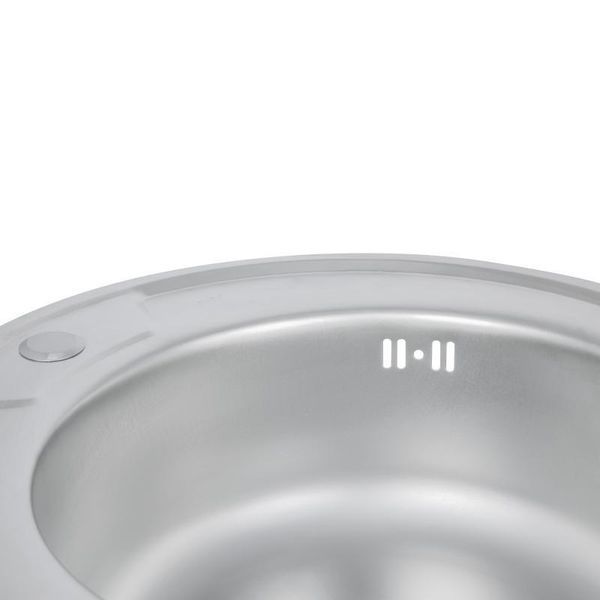 Кухонна мийка Brinex 490-A 0,6 мм Satin (BRIN490SAT06) SD00054083 фото