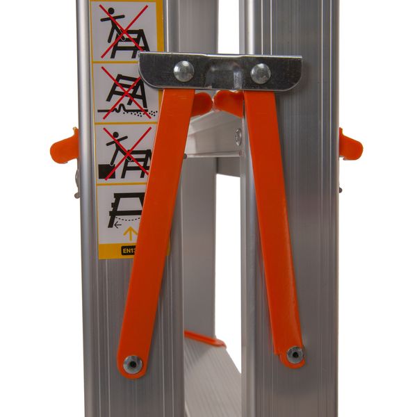 Драбина двостороння алюмінієва Laddermaster Polaris A5A7. 2x7 ступенек + подарунок 3942-01 фото