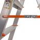 Стремянка двусторонняя алюминиевая Laddermaster Polaris A5A7. 2x7 ступенек + подарунок 3942-01 фото 3
