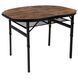 Стіл Bo-Camp Woodbine Oval 100x70 cm Black/Wood look (1404185) DAS302783 фото 1