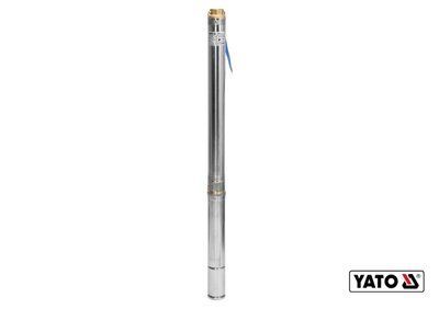 Насос для води глибинний YATO: 550Вт, 6000л/год, макс. висота- 50м, макс. глибина- 80м, кабель-20м [1] YT-85301 YT-85301 фото