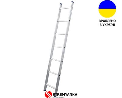 Алюминиевая односекционная лестница 7 ступеней UNOMAX VIRASTAR VSL007 фото