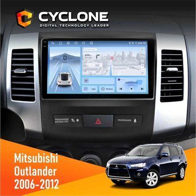 Штатна магнітола Mitsubishi Outlander XL 2006-2012 Cyclone C9-012 4x64 DSP 4G НФ-00007965 фото