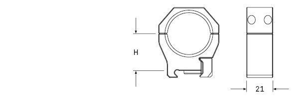 Кільця AUDERE PSR&trade; Gen2 Diam 1" H34 PR0003 фото