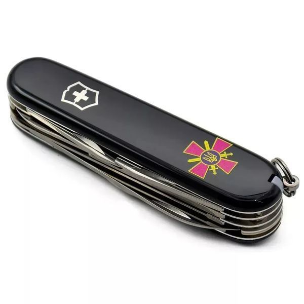 Швейцарський ніж Victorinox Huntsman Army 91 мм Емблема СВСУ (1.3713.3_W0020u) 1.3713.3_W0020u фото