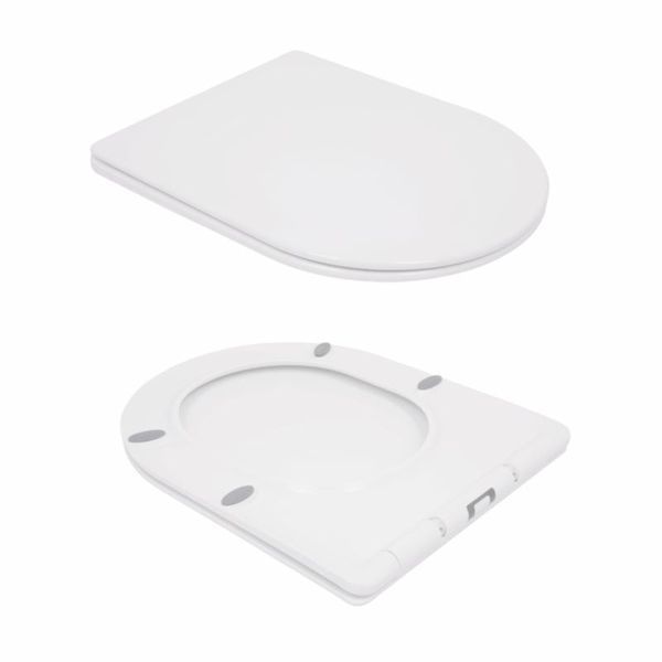 Унітаз підвісний Qtap Swan безобідковий з сідінням Soft-close QT16335178W SD00036227 фото