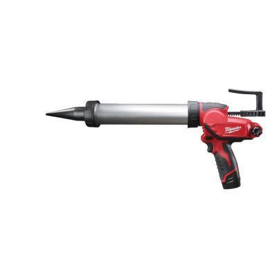 Пістолет для герметиків акумуляторний MILWAUKEE, M12 PCG/400A-201B, 400мл (зарядний пристрій, 1 акумулятор М12 В2 2Ач, алюмінієв 4933441665 фото