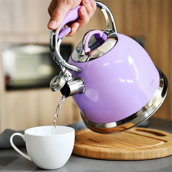 Чайник Fissman Felicity со свистком 2.6 л Фиолетовый (5960) 5960 фото