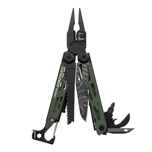 Мультиинструмент LEATHERMAN SIGNAL Green Topo синтетичний чохол картонна коробка 832692 + безкоштовна доставка 832692 фото