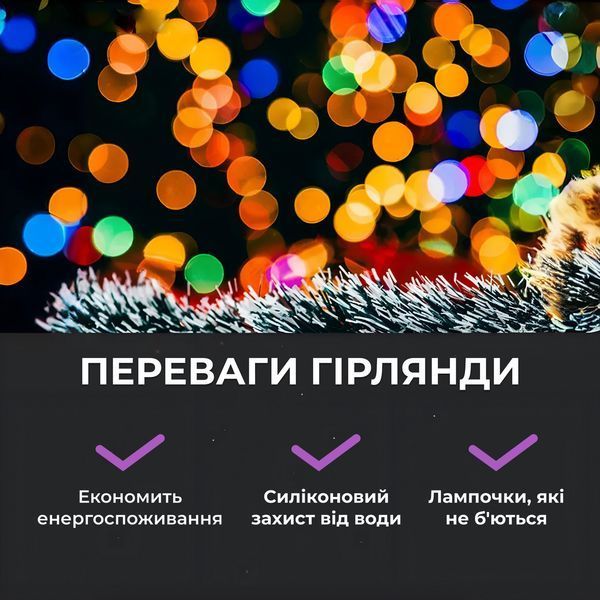 Гірлянда роса на пульті 200 метрів на 2000 led світлодіодів крапля на білому дроті мультиколор 2000L200MWML Garlando 2000L200MWML 2000L200MWML фото