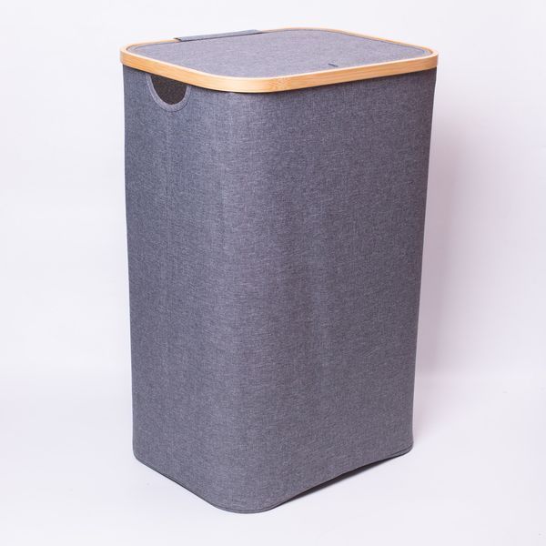 Кошик для білизни з кришкою 40&times;30&times;60 (см) м'який 70 (л) HP-41-16 Yiwu HP-41-16 HP-41-16 фото