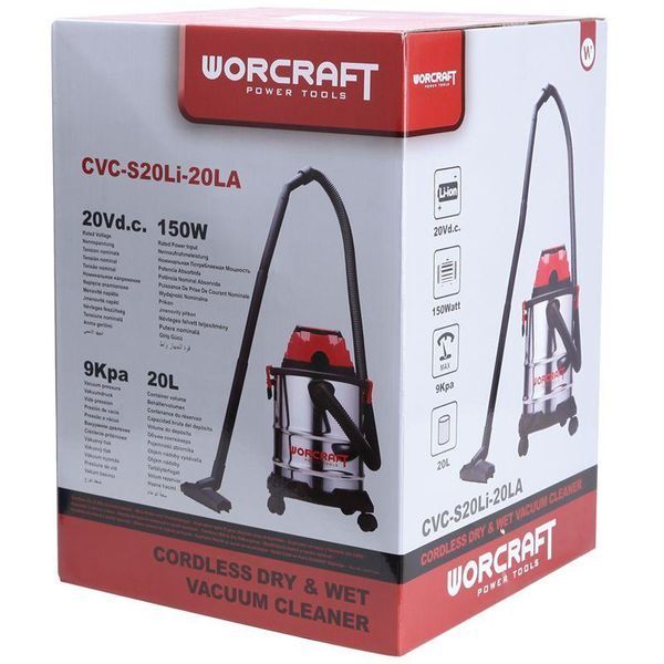 Акумуляторний будівельний пилосос WORCRAFT CVC-S20Li-20LA 13197W фото
