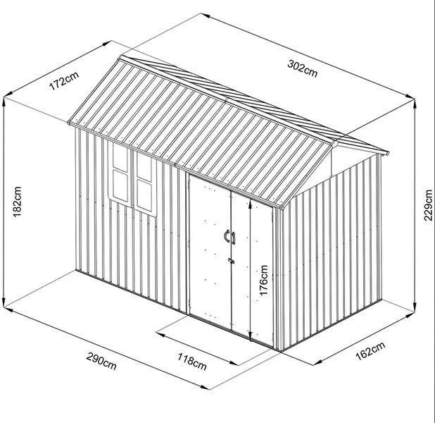 Садовый домик HECHT 6X10 NORD HECHT6x10NORD фото