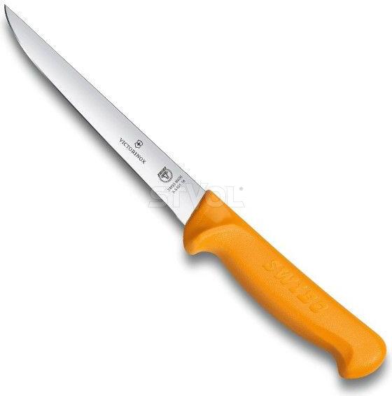 Ніж кухонний обваловувальний Victorinox Swibo Boning, вузький, помаранчевий, 18 см
