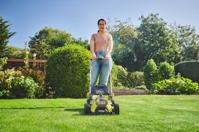 Газонокосарка акумуляторна Ryobi ONE+ HP RY18LMX33A-0 18В 33см 30л 25-90мм 9.3кг без АКБ та ЗП 5133006286 5133006286 фото