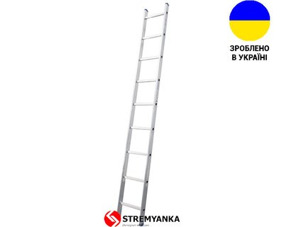 Алюминиевая односекционная лестница 9 ступеней UNOMAX VIRASTAR VSL009 фото