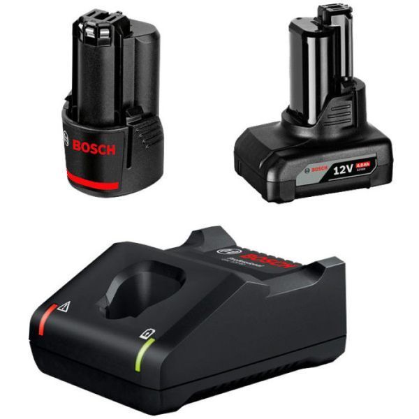 Набiр акумуляторів Bosch 2.0Ah + 4.0Ah + зарядний пристрій GAL 12V-40 1600A01NC9 1600A01NC9 фото