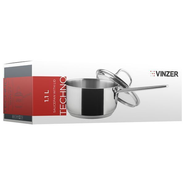 Ківш із кришкою Vinzer Techno 1,1 л 50077 50077 фото