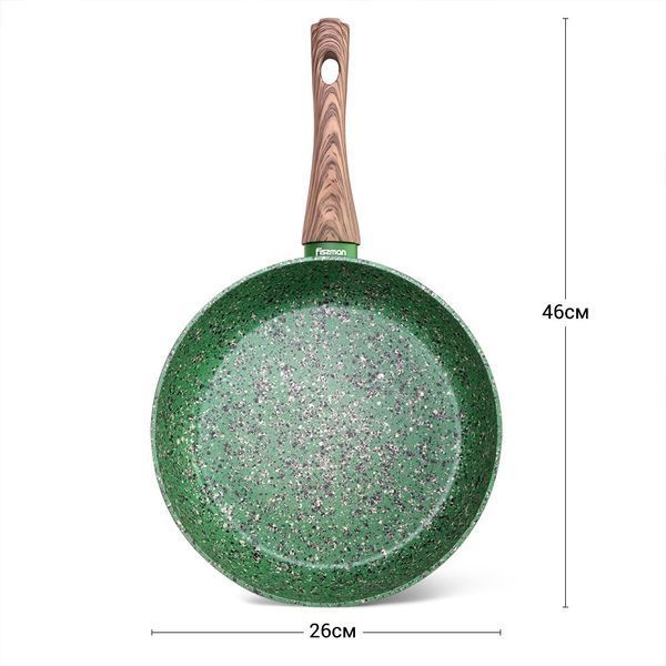 Глибока сковорідка Fissman MALACHITE 26x6,5 см (14310) 14310 фото