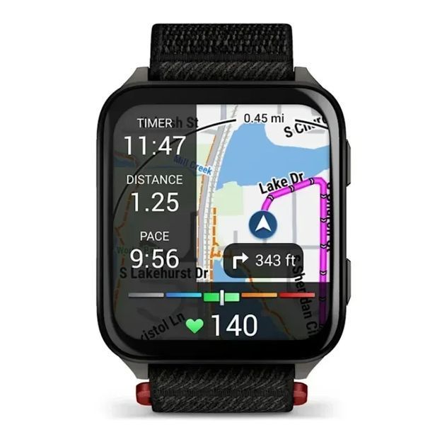 Смарт-годинник Garmin Venu X1 чорно-сланцевий із задньою кришкою з титану та чорним нейлоновим ремінцем ComfortFit 010-02980-02 010-02980-02 фото