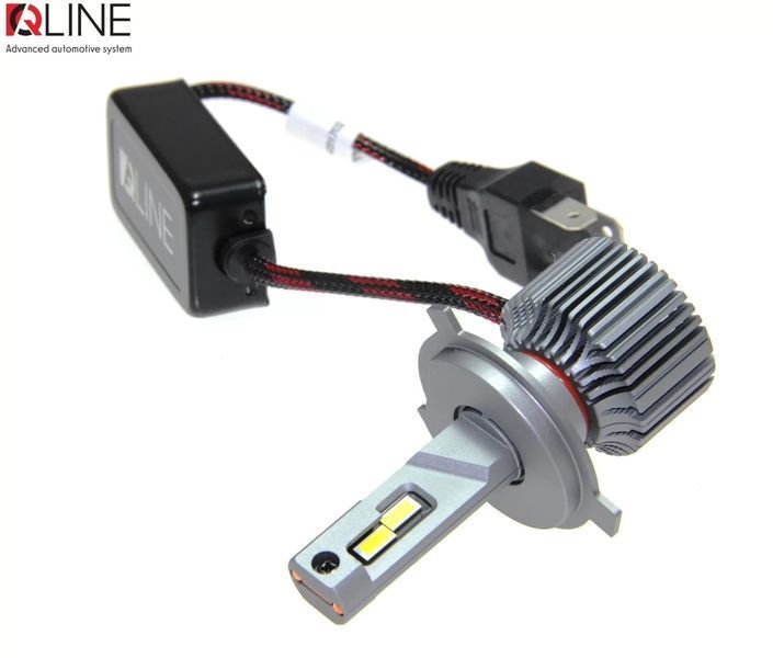 Лампи світлодіодні QLine Ultra +200% 55W H4 6000K (2шт.) 24V 34965-car фото