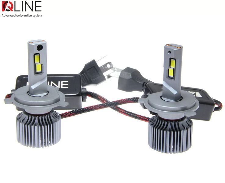 Лампи світлодіодні QLine Ultra +200% 55W H4 6000K (2шт.) 24V 34965-car фото