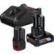 Набiр акумуляторів Bosch 2.0Ah + 4.0Ah + зарядний пристрій GAL 12V-40 1600A01NC9 1600A01NC9 фото 1