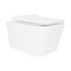 Унітаз підвісний Qtap Crow безобідковий з сідінням Soft-close QT05335170W SD00036222 фото 1