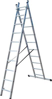 Драбина ELKOP 2-секц. розкл. 2*10сх. 2,7-4,5м VHR Т(Н) VHR Т(Н) 2*10 фото