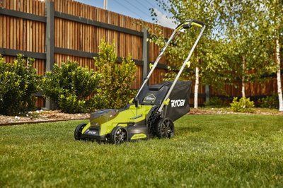 Газонокосарка акумуляторна Ryobi ONE+ HP RY18LMX33A-150 18 В акб 1х5А&middot;год 33 см 30 л 25-90 мм 9.3 кг 5133006287 5133006287 фото