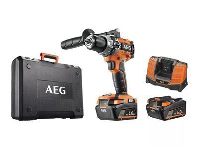 Шуруповерт ударний безщітковий з приладдям AEG BSB 18C2 BL-402TB, 18В, 2 х 4 Аг, 65 Нм 4935478619 фото