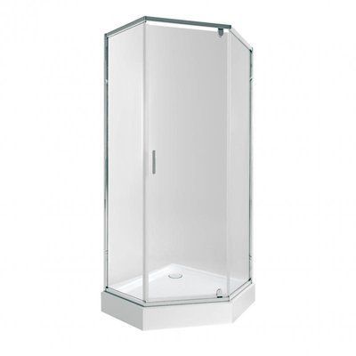 Набір Qtap душова кабіна Scorpio CRM10995-AC6 Clear 2120x900x900 мм + піддон Diamond 309912 90x90x12 см з SD00048943 фото