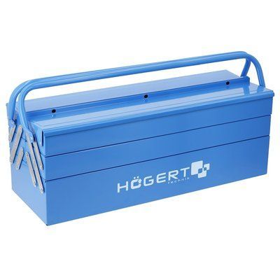 Ящик для інструментів металевий 5 відділень 21" 53 &times; 20,5 &times; 20 cм HOEGERT 5 (HT7G078), кількість комірок: 5 5902801234309 фото