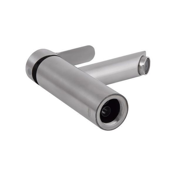 Змішувач для раковини Brinex Pure 001F низький Nickel BRIPUR001FNKL SD00053172 фото