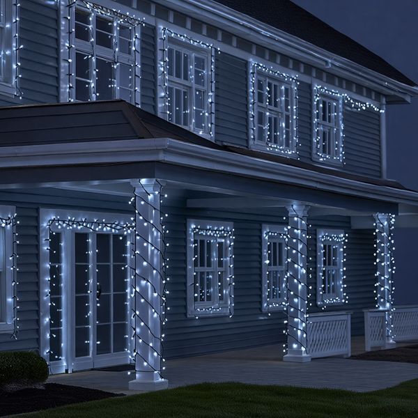 Гірлянда Різдвяна фея вулична 50 (м) 500 LED чорний провід Білий CF500L50MBW Garlando CF500L50MBW CF500L50MBW фото