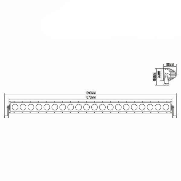 Автолампа світлодіодна BELAUTO CREE Combo LED (20*10w) BOL2010C(L) фото