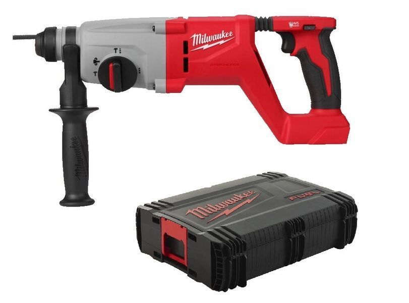 Перфоратор акумуляторний безщітковий SDS-PLUS MILWAUKEE, M18 BLHACD26-0X, 2,6 Дж (каркас, HD кейс) 4933492482 фото