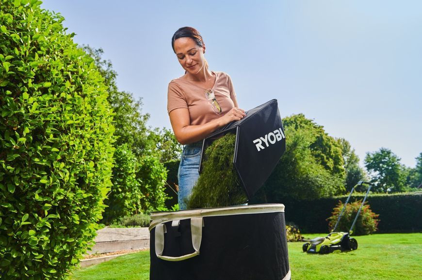 Газонокосарка акумуляторна Ryobi ONE+ HP RY18LMX33A-150 18 В акб 1х5А&middot;год 33 см 30 л 25-90 мм 9.3 кг 5133006287 5133006287 фото