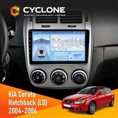 Штатна магнітола KIA Cerato 2004-2006 Cyclone C9-012 4x64 DSP 4G НФ-00008092 фото