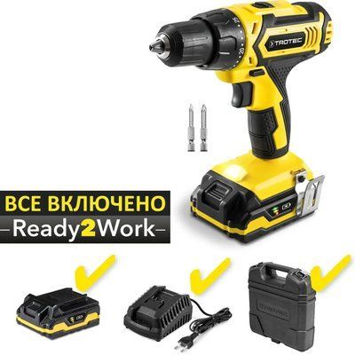 Дриль-шурупокрут акумуляторний Trotec PSCS 11-20V + кейс (4410000302) DAS302794 фото